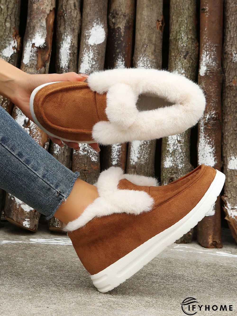 Split Joint Furry Boots | IFYHOME