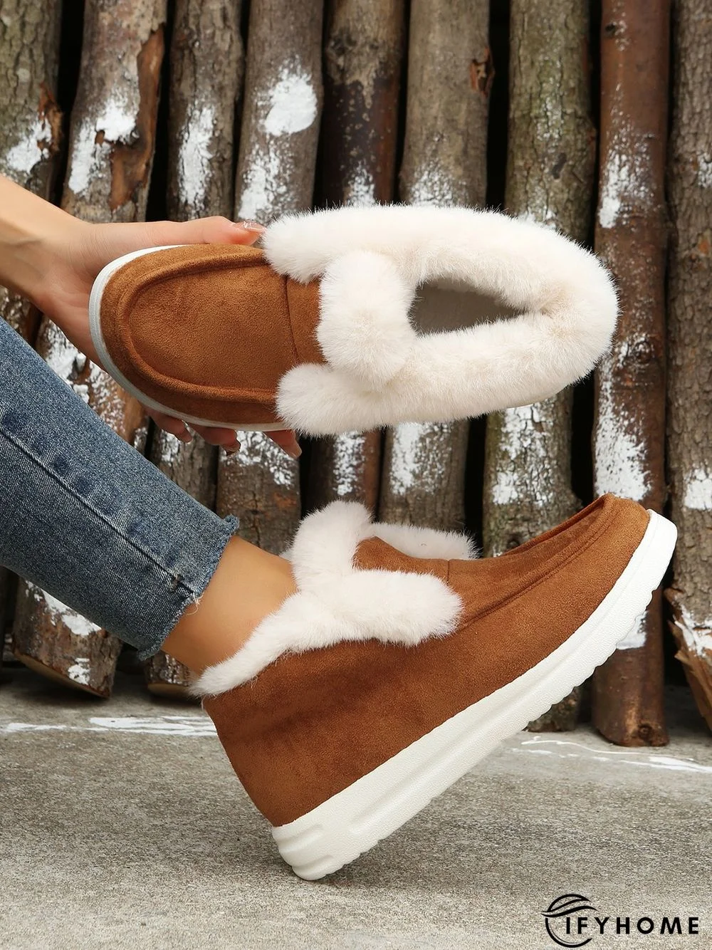 Split Joint Furry Boots | IFYHOME