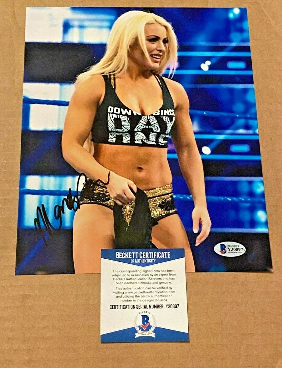MANDY ROSE SIGNED WWE WRESTLING 8X10 Photo Poster painting BECKETT CERTIFIED