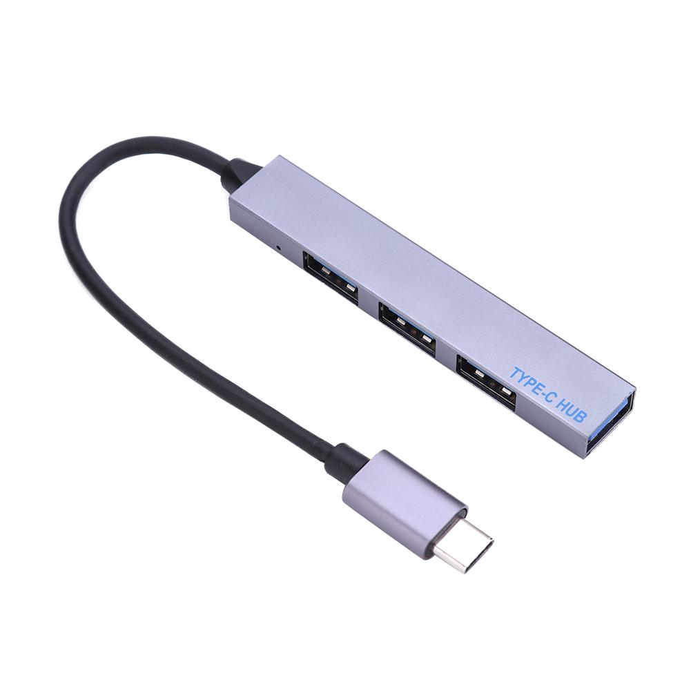 

Type C HUB USB-C to 4 Port USB 2.0 Splitter Converter OTG Adapter, Grey, 501 Original