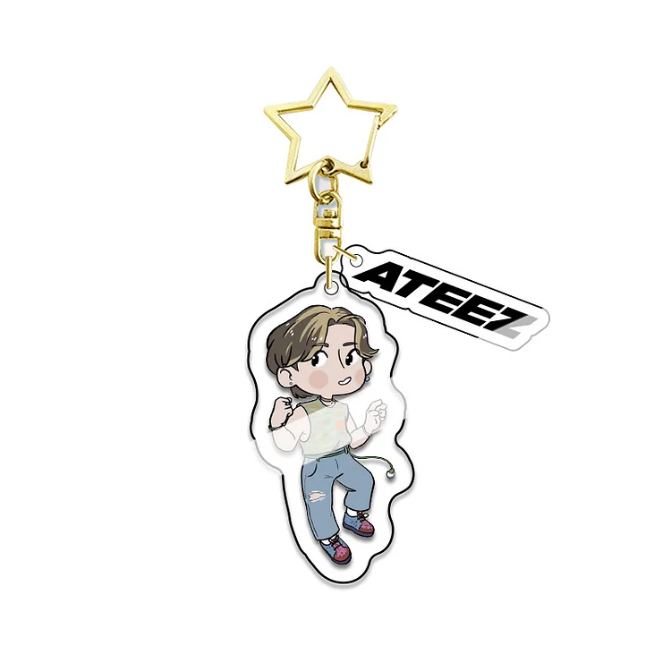 ATEEZ Cute Member Acrylic Keychain