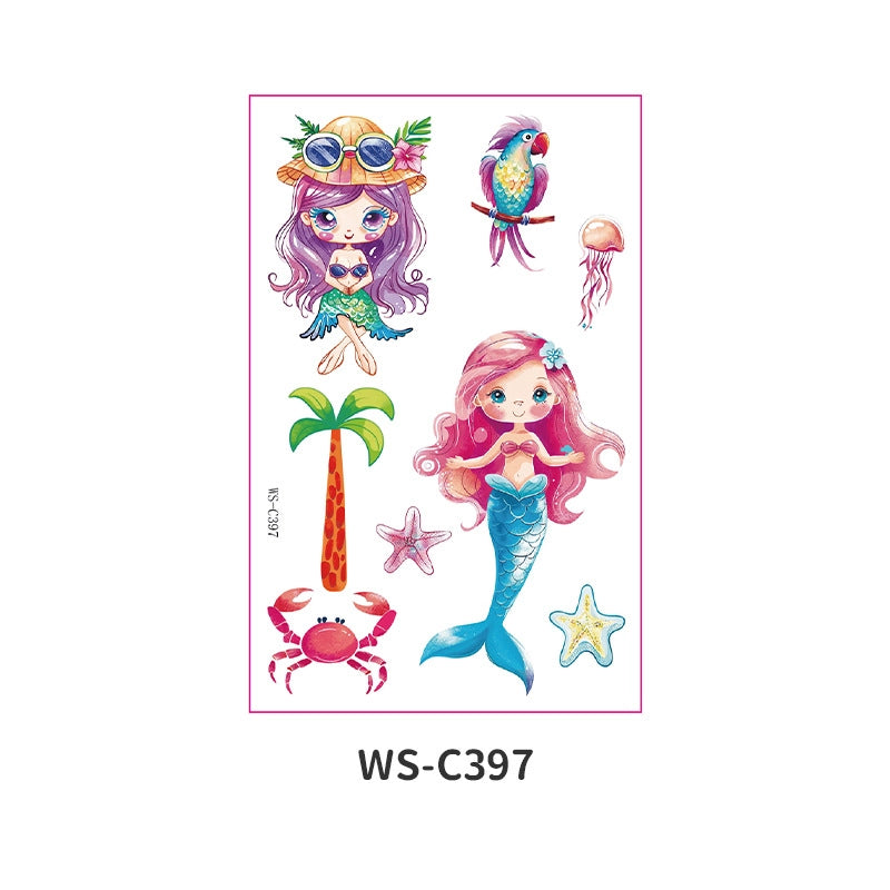 Mermaid Pet Tattoos & Body Art 1 Piece