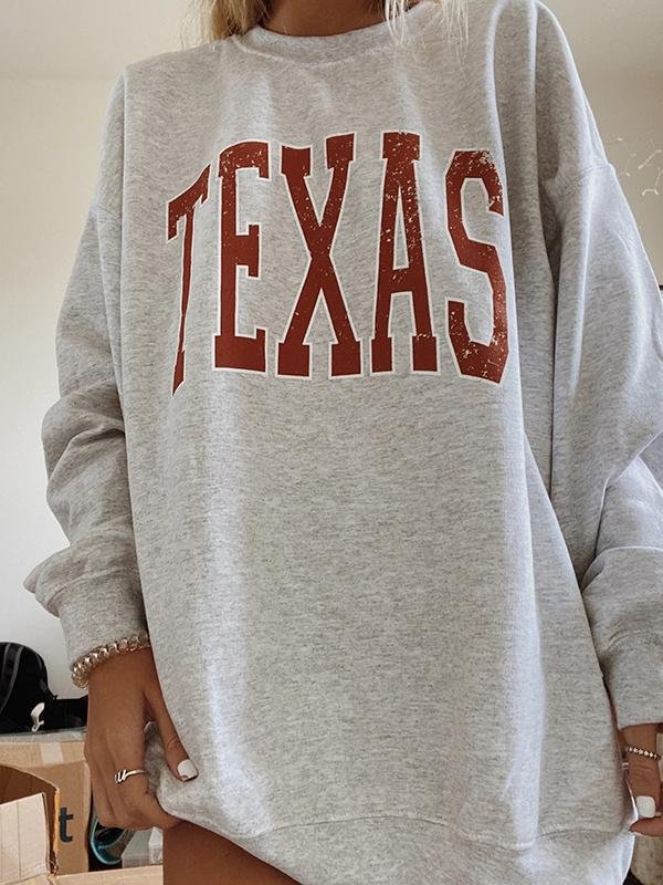Womens Texas Crewneck Sweatshirts - vzzhome