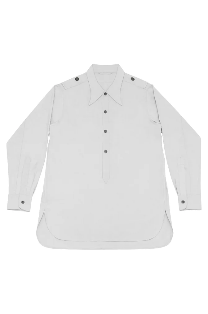   Wehrmacht/Elite White Long Sleeve Pullover Shirt II German-Uniform