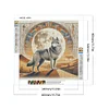 (40*40cm)Wolf - Full Round Drill Diamond Painting