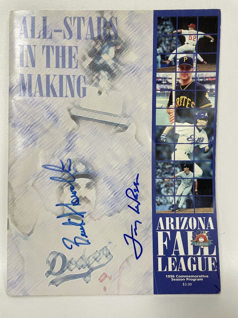 AZ Fall League Program Signed Autographed By Many: Chris Carpenter, Varitek, A. Boone, Konerko - COA Matching Holograms