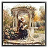 Victorian Girl-14CT Stamped Cross Stitch 50*50cm/19.69*19.69in