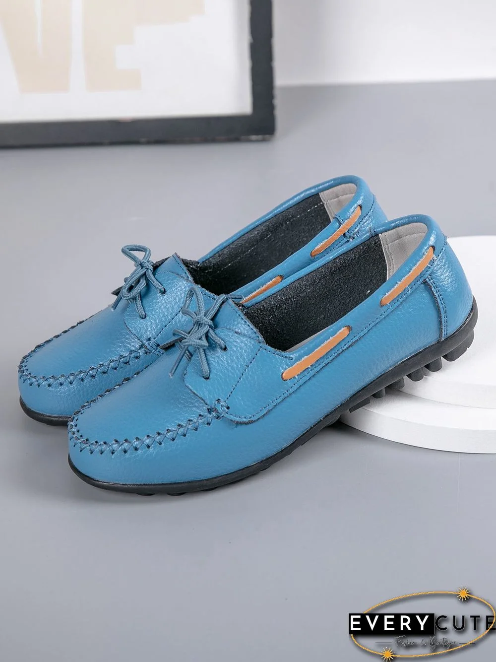 Retro Casual Simple Lace-up Flat Shoes