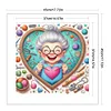 Cute Grandma Loves Sewing-11CT Stamped Cross Stitch 45*45cm/17.72*17.72in