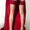 Sexy Temptation Ultra-Thin Shiny Lace Stockings