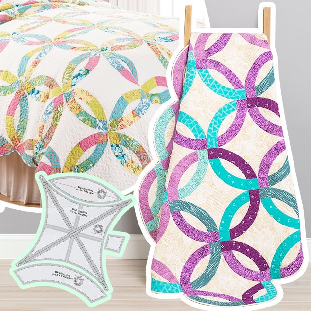 Double Wedding Ring Quilt Templates