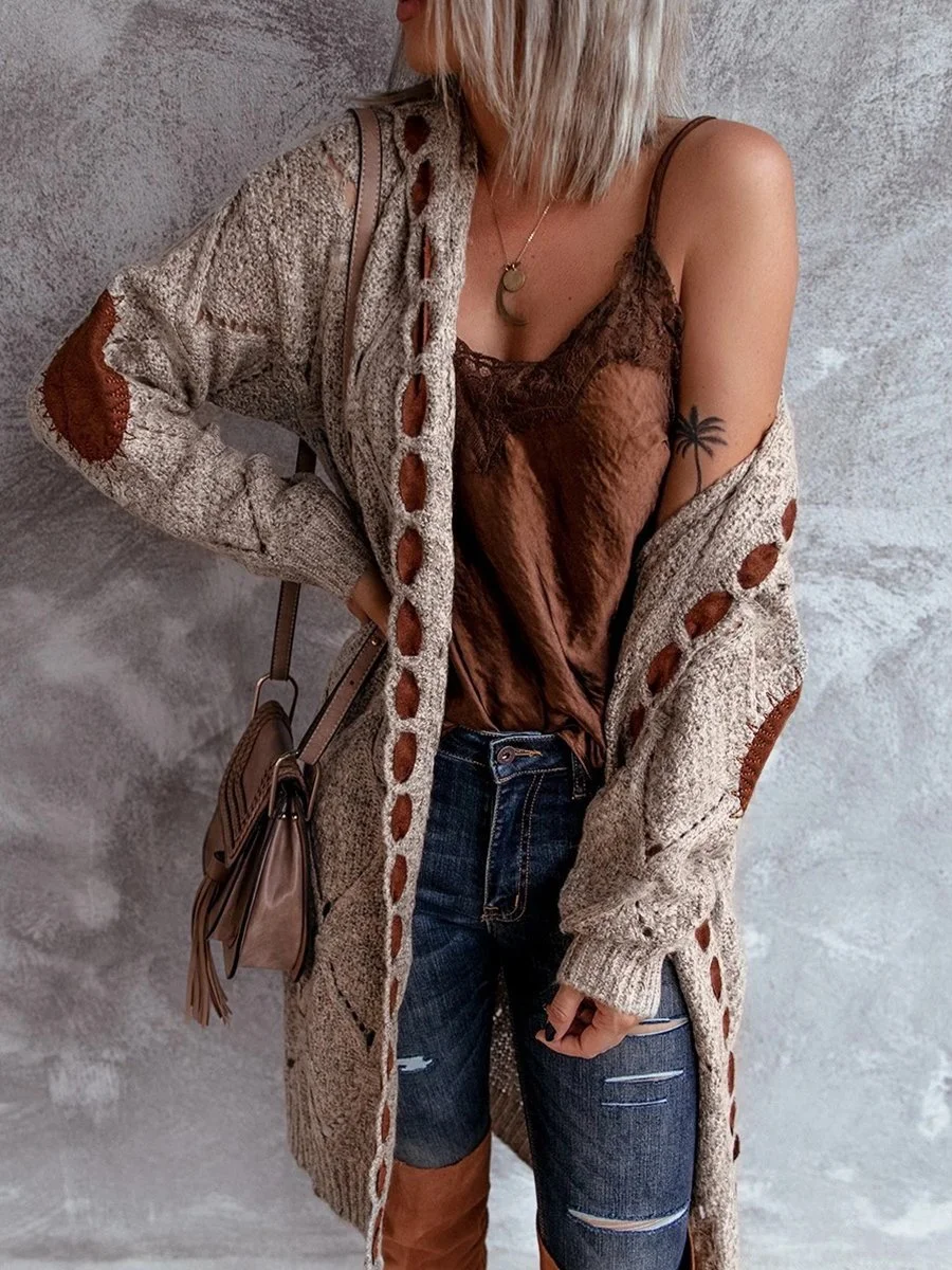 Hooded Knitted Cardigan P12363