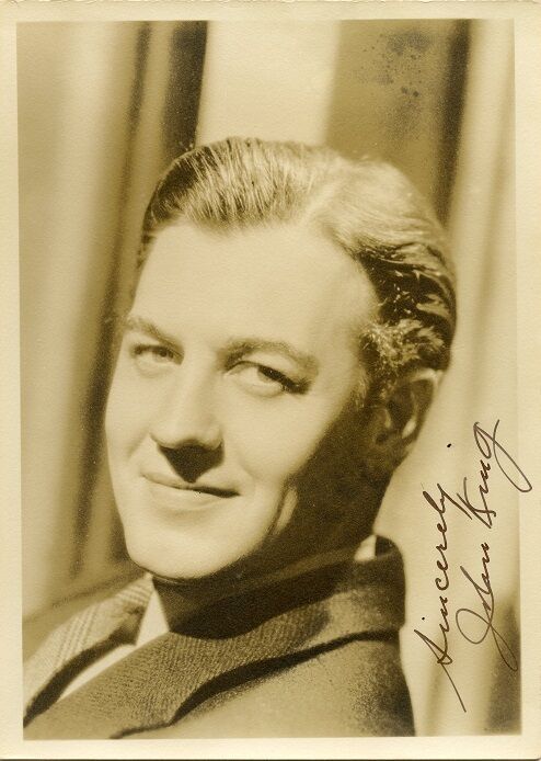 Vintage JOHN KING Signed Photo Poster painting