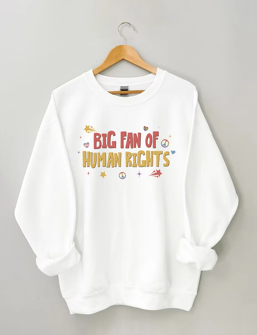 Big Fan Of Human Rights Sweatshirt
