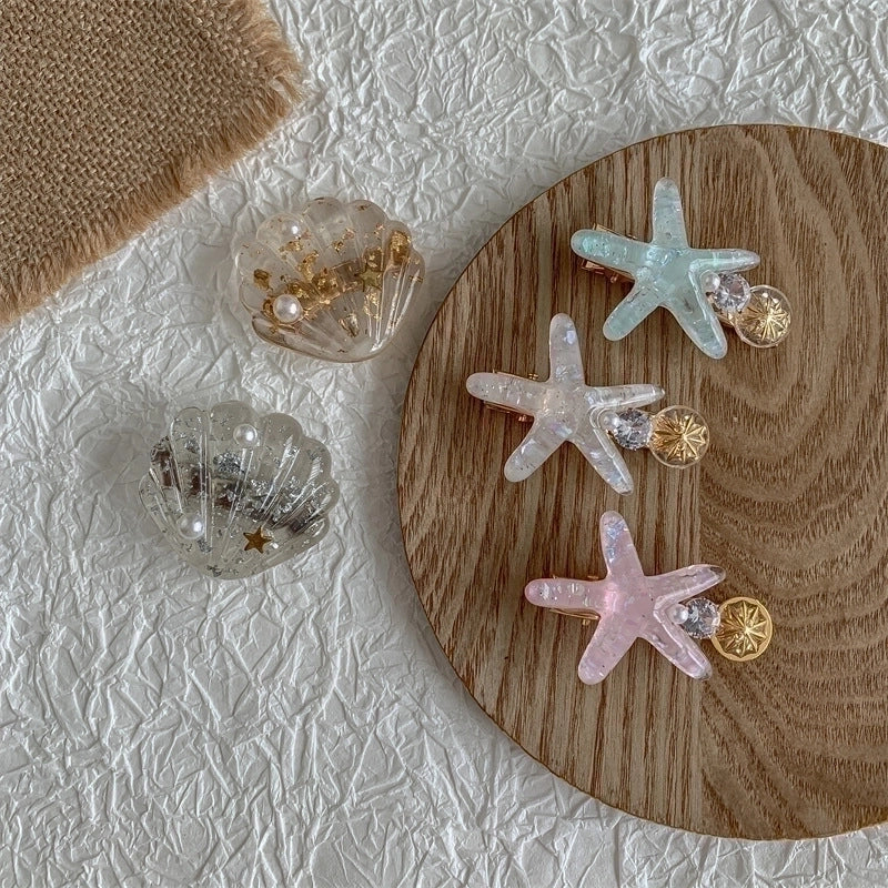 Beach Starfish Plastic Hair Clip