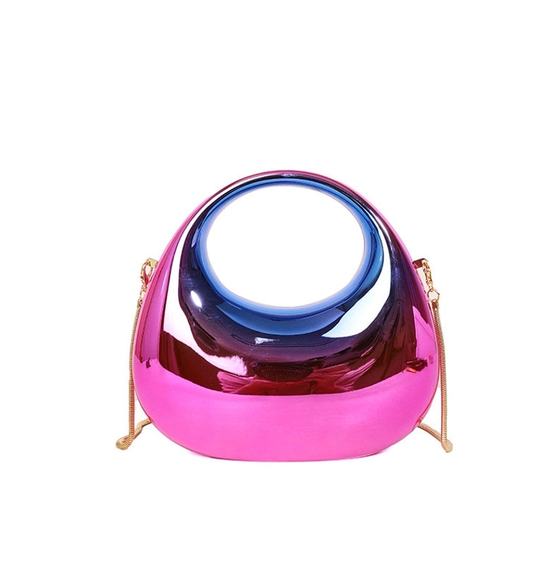 Women’s Arylic Gradient Color Solid Color Streetwear Dumpling Shape Magnetic Buckle Evening Bag
