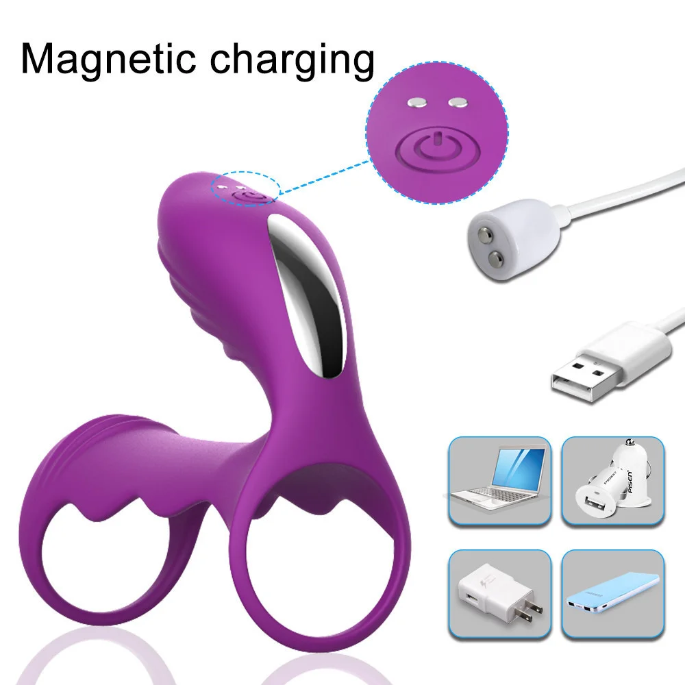 Wireless Remote Control Sperm Locking Ring For Men Vibration Penis Ring For Couples Adult  Rosetoy Official