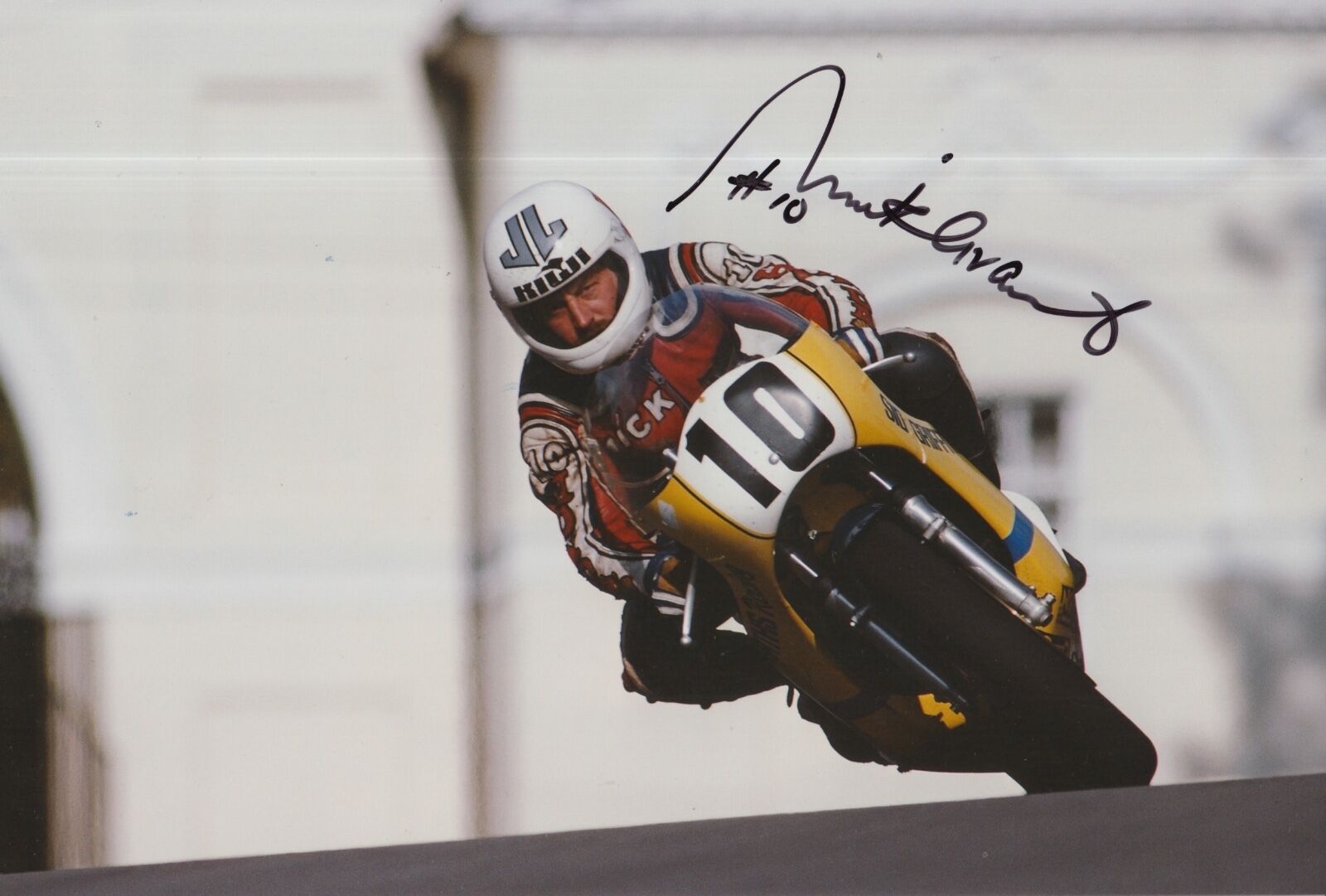 Mick Grant Hand Signed Photo Poster painting 12x8 Honda MotoGP.