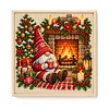 Stamped Cross Stitch Kit for Adults Gnome Cross Stitch 11CT 45x45cm tapestrymarket