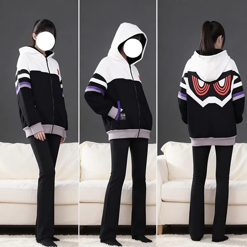 Kamen Rider Ex-Aid Inspired Oversized Zip-Up Hoodie – Casual