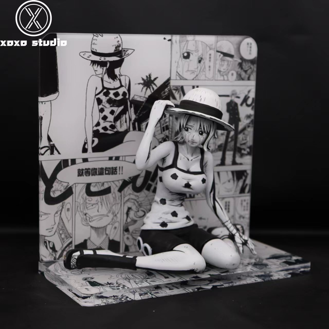 PRE-ORDER XOXO Studio - One Piece Black And White Comic Erotic Scene Nami Statue(GK)-