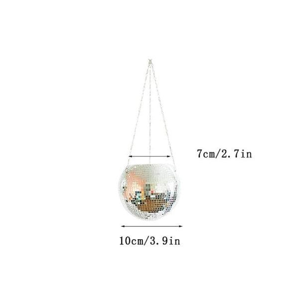 Disco Ball Hanging Planter Pot (Various Colors And Sizes)