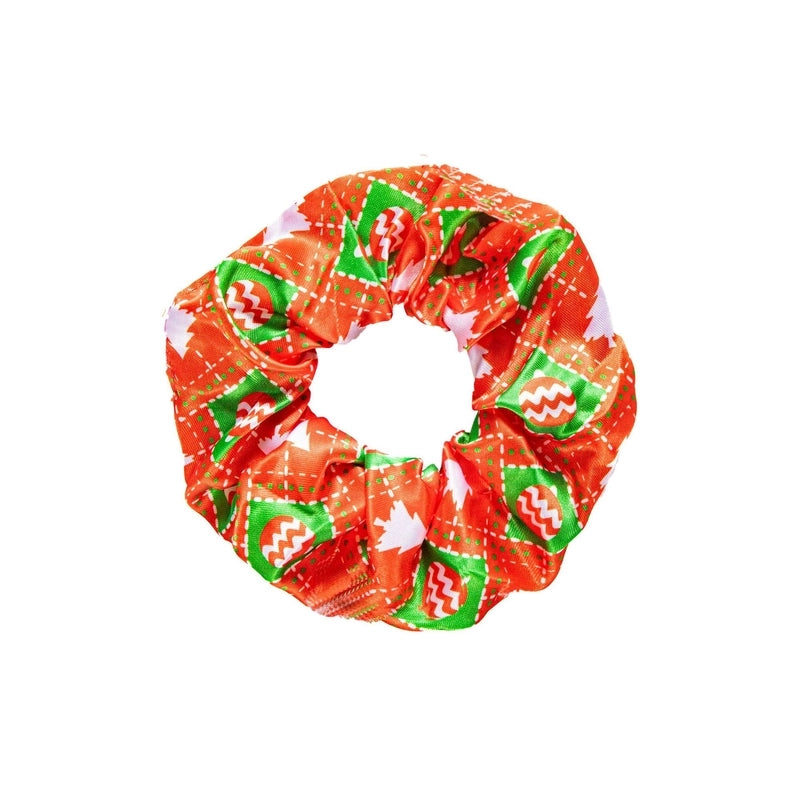 Christmas Minimalist Women’s Christmas Hat Christmas Tree Flakes Hair Tie