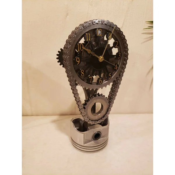🔥HOT SALE - 50% OFF 🔥Motorized Rotating Chain Clock(High Quality-All Metal Construction)