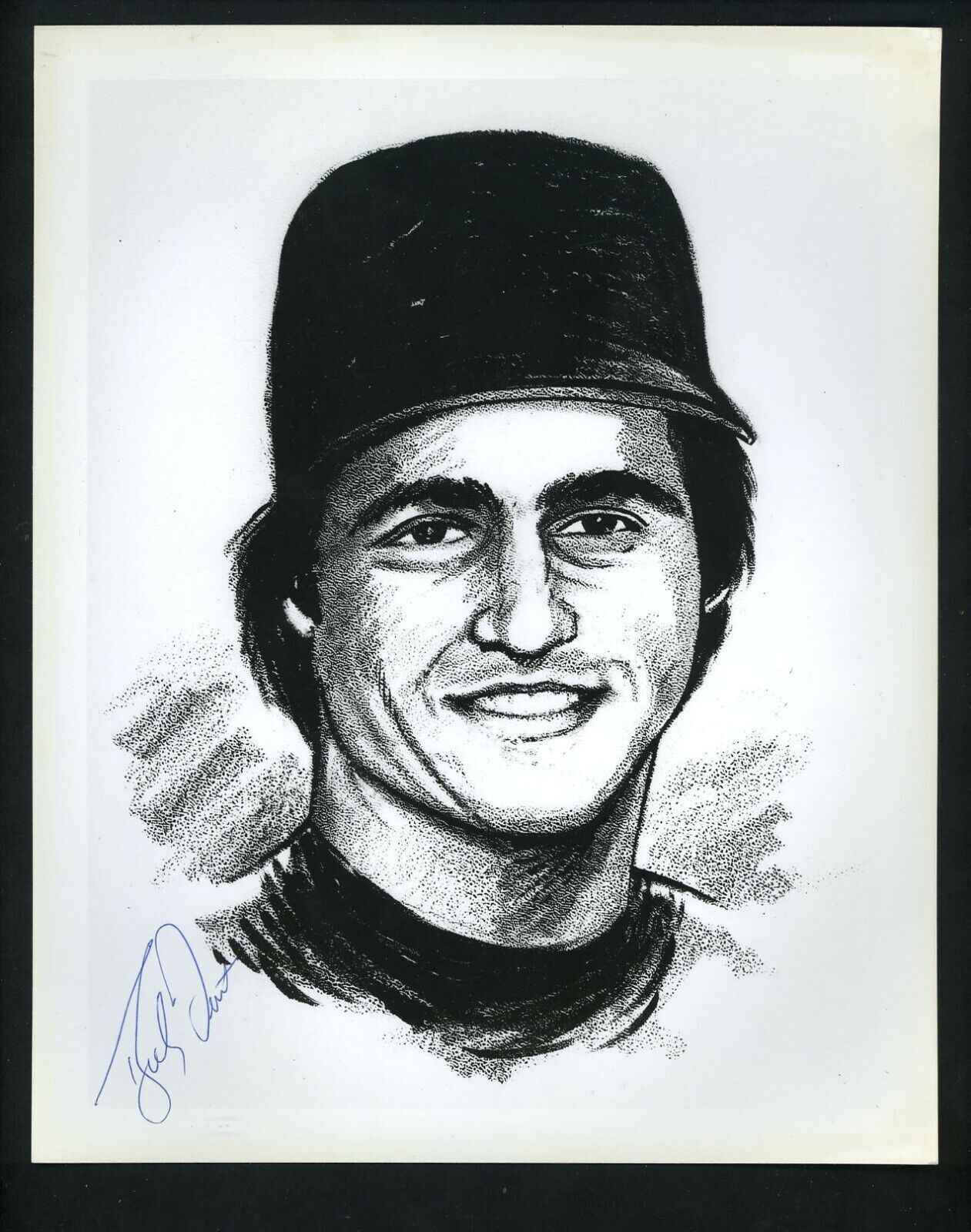 Bucky Dent Signed Autographed 8 X 10 B&W Art Print Photo Poster painting New York Yankees