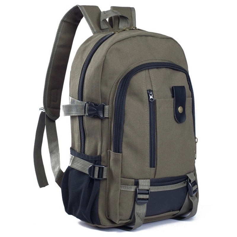 Hot Trendy Men's Backpack Casual Travel Canvas Backpack Student Schoolbag