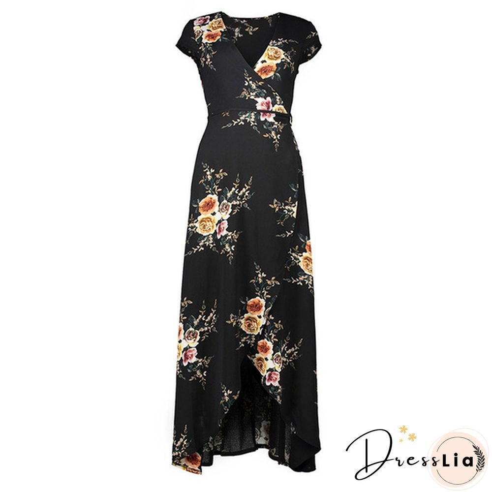 GT Sexy Women Summer Fashion Boho Maxi Dress Split Ends Elegant Evening Party Long Dress Beach Dress
