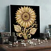 DIY Pearl Painting Sunflower for Home Wall Decor with Frame(30x30cm)