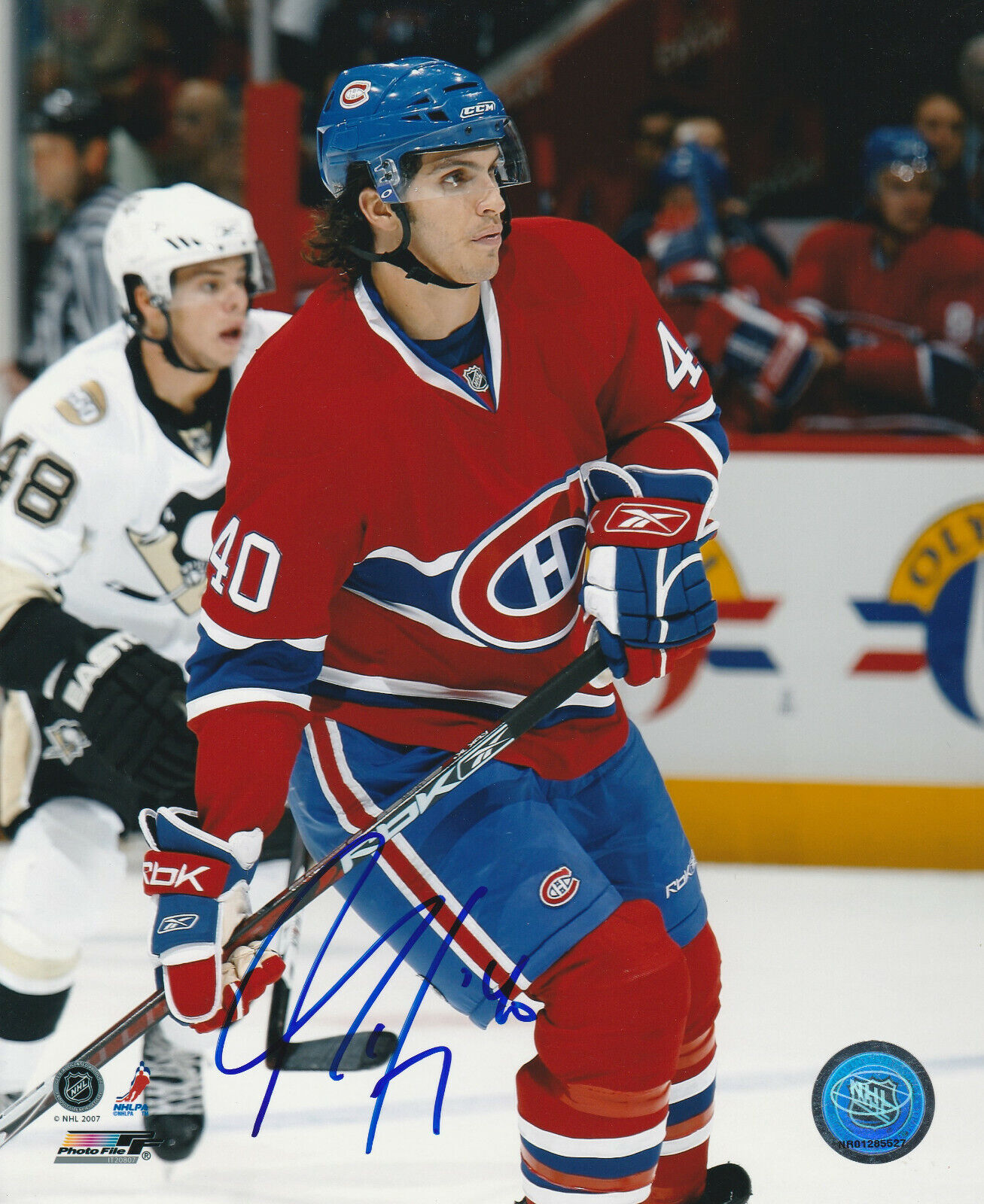 MAXIM LAPIERRE SIGNED MONTREAL CANADIENS 8x10 Photo Poster painting #2 Autograph