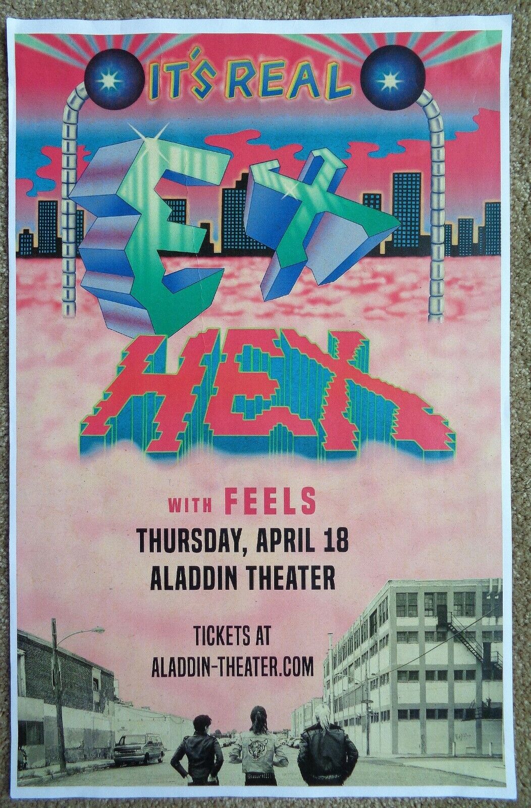 EX HEX 2019 Gig POSTER Portland Oregon Concert MARY TIMONY