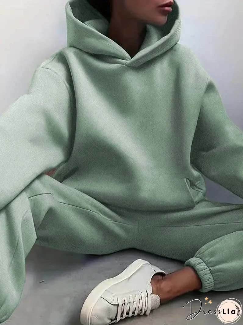 Hooded Sweatshirt and Jogger Pants Set