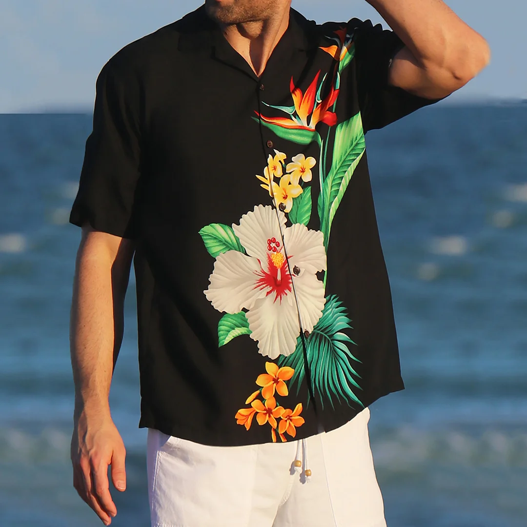 Beach Floral Short Sleeve Shirt