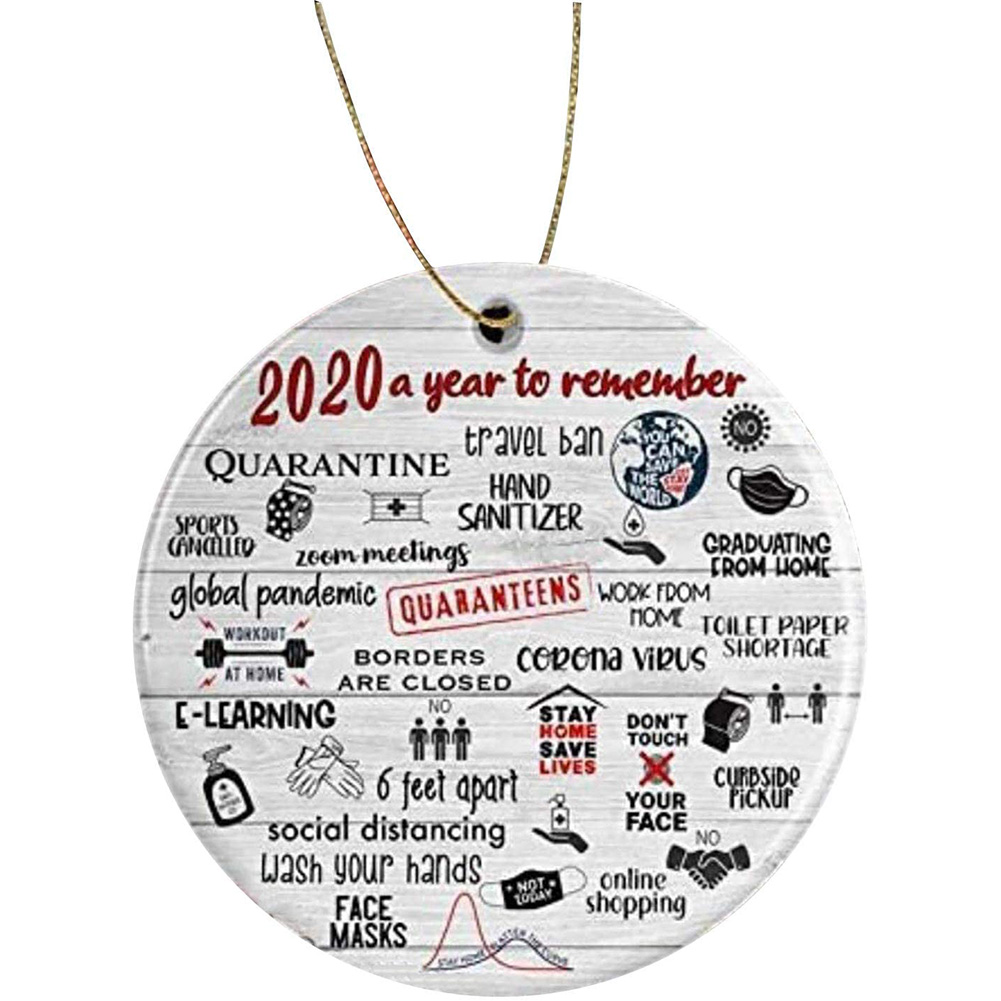 

2020 mask epidemic prevention theme Christmas hanging piece gift pendant, 501 Original