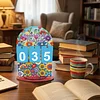 DIY Wooden Annual Reading Count Ornament  Year's Reading Tracker Desk Kit Track up to 999 Books, Comes with a Base