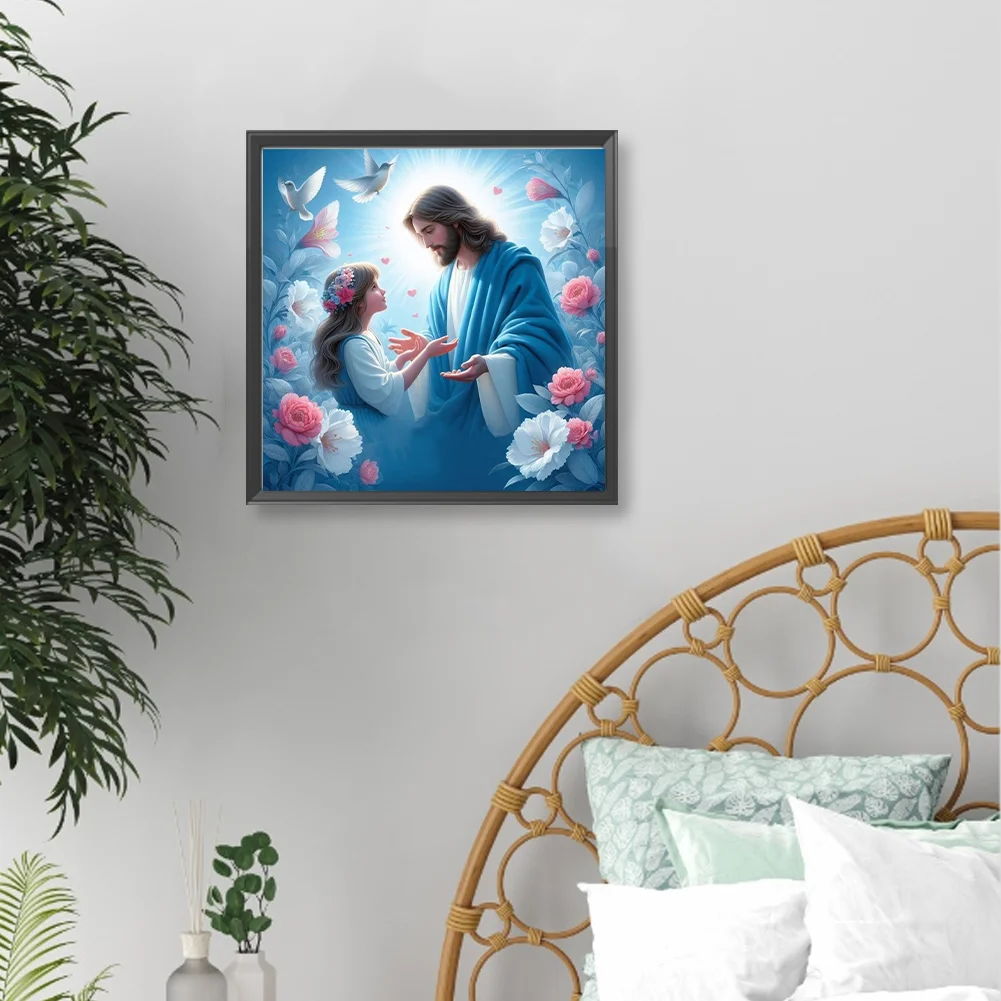 Diamond Painting - Full Round Drill - Jesus Girl(Canvas|40*40cm)