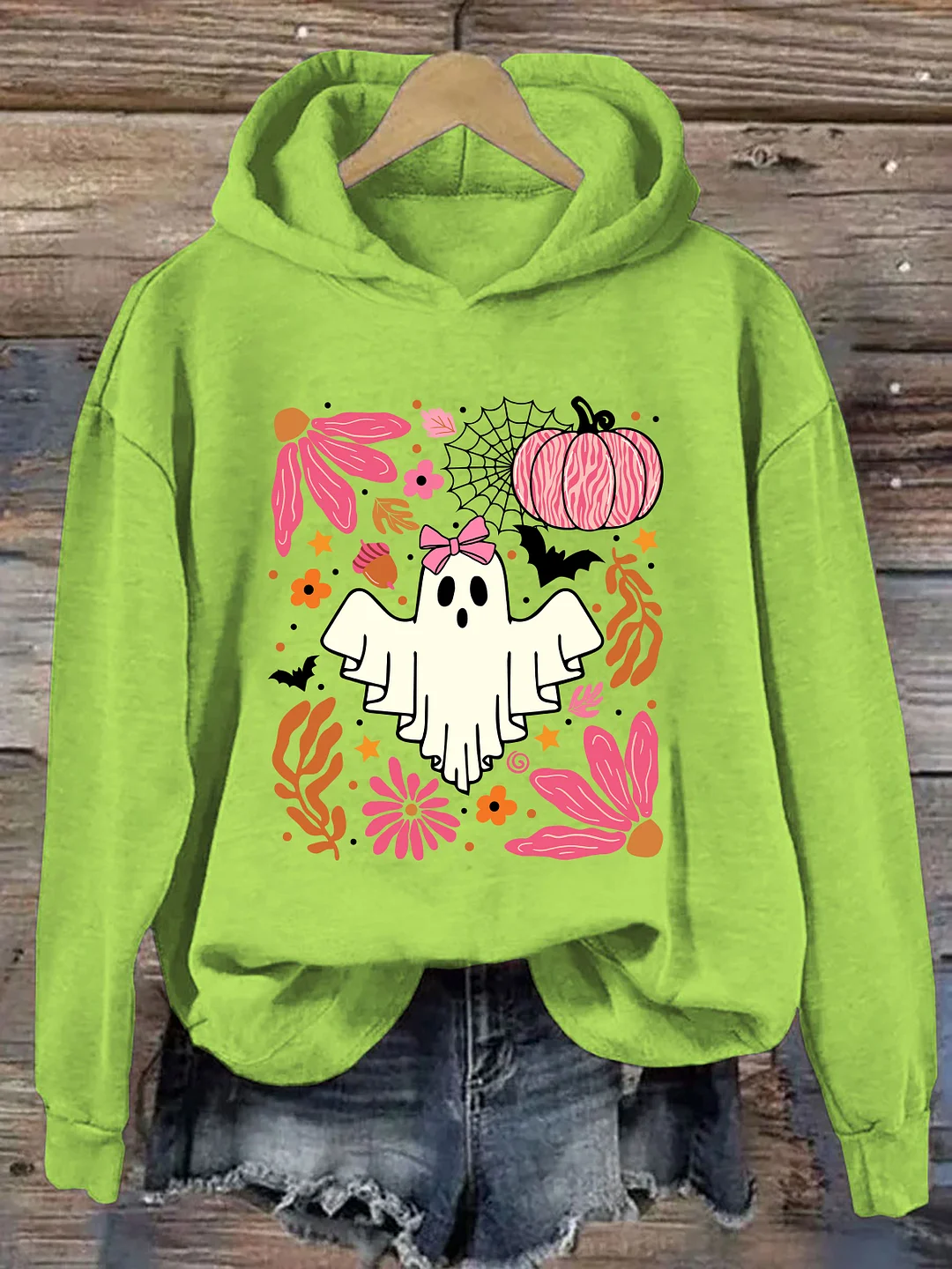 Halloween Pink Ghost Hoodie