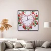 Diamond Painting-DIY Crystal Rhinestone Rose Clock(35*35 CM)