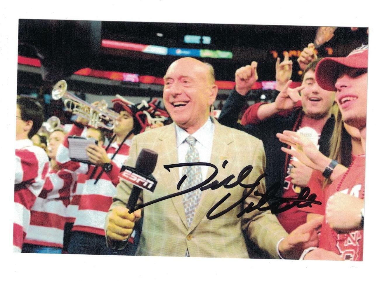 Dick Vitale Signed Autographed 4 x 6 Photo Poster painting Coach Basketball Sportscaster A