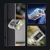 COB+SMD LED Outdoor Mini Flashlight Rotatable Power Display Hat Clip Work Light