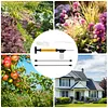 Diatomaceous Earth Powder Duster Clog-Resistant  Powder Applicator Large Capacity with 2 Extension Pole Dispenser for Home Greenhouse Farm Garden Indoor Outdoor (Yellow)