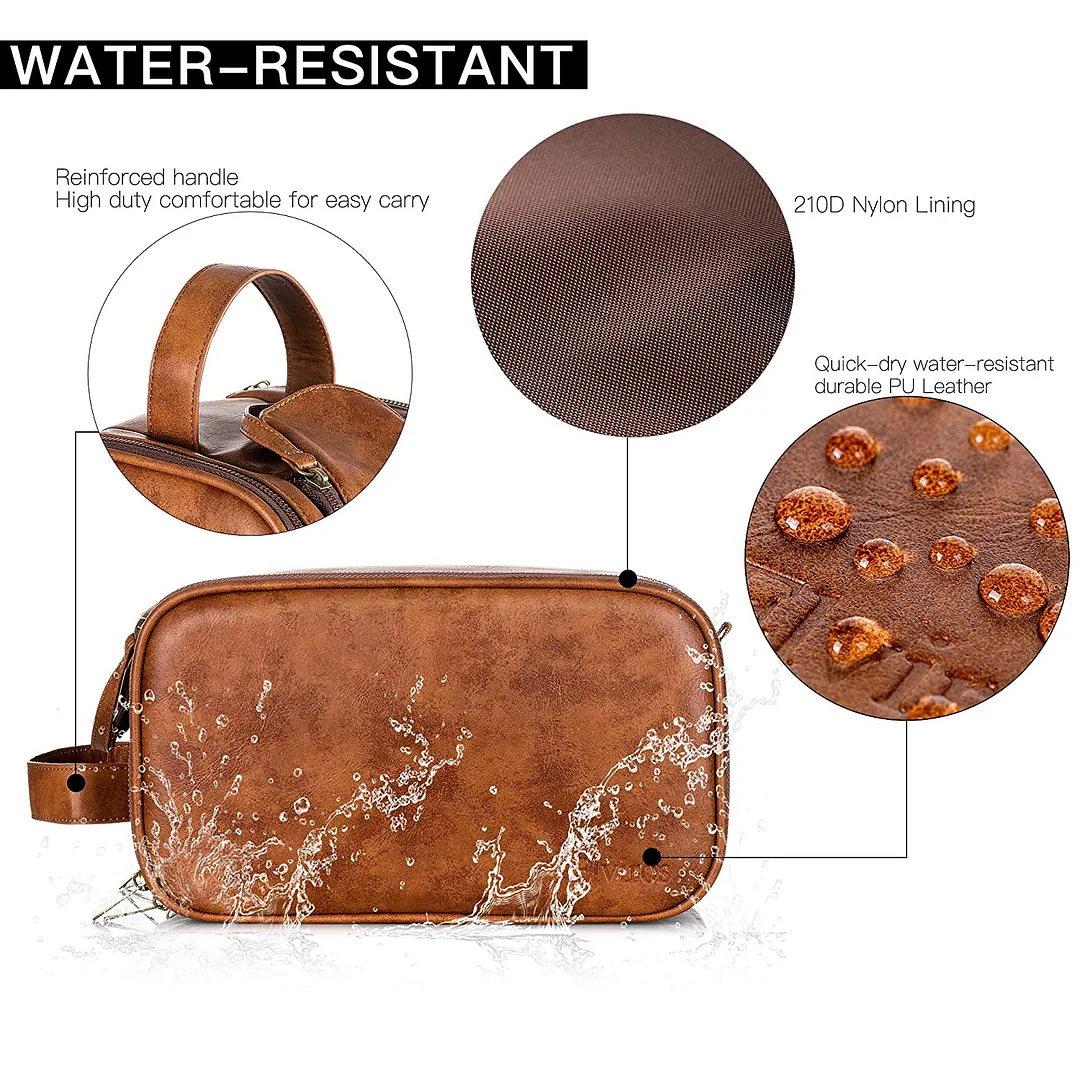 Toiletry Bag for Men or Women - Dopp Kit For Travel.