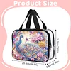DIY Peacock Diamond Art Rhinestone Makeup Bag Transparent PVC Storage Pack Gift