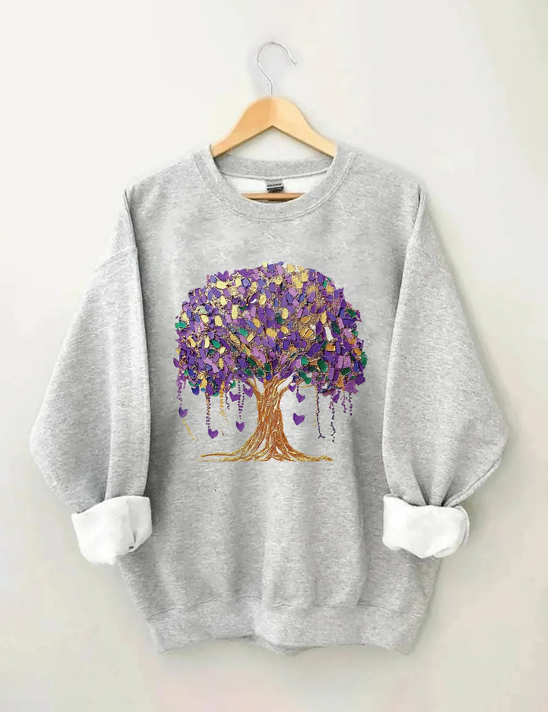 Mardi Gras Tree Sweatshirt
