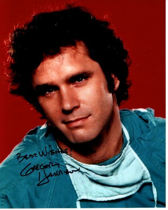 GREGORY HARRISON Signed TRAPPER JOHN, M.D. DR. GONZO GATES Photo Poster painting