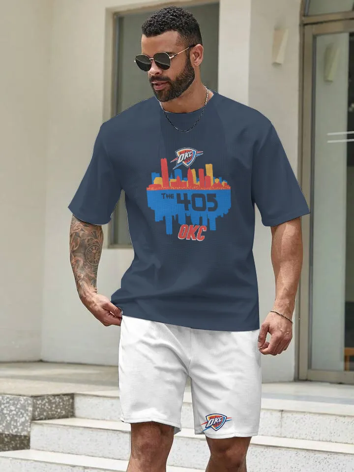 Oklahoma City Thunder Edition Top And Shorts Two-Piece Suits