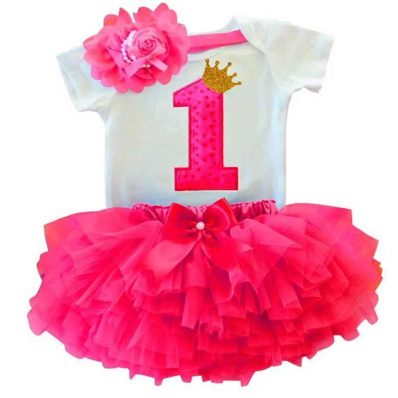 Baby Girls 12 Months Birthday Party Dress New Year 1st Christening Gown Newborn Infantil Tutu Outfit Red First Christmas Clothes